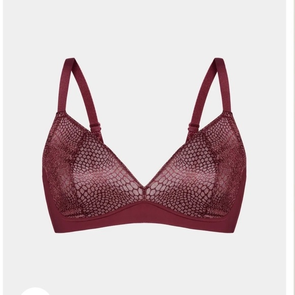 knix Other - Knix Women's Gossamer Lace Bra in Dark Cherry size S+ NWT